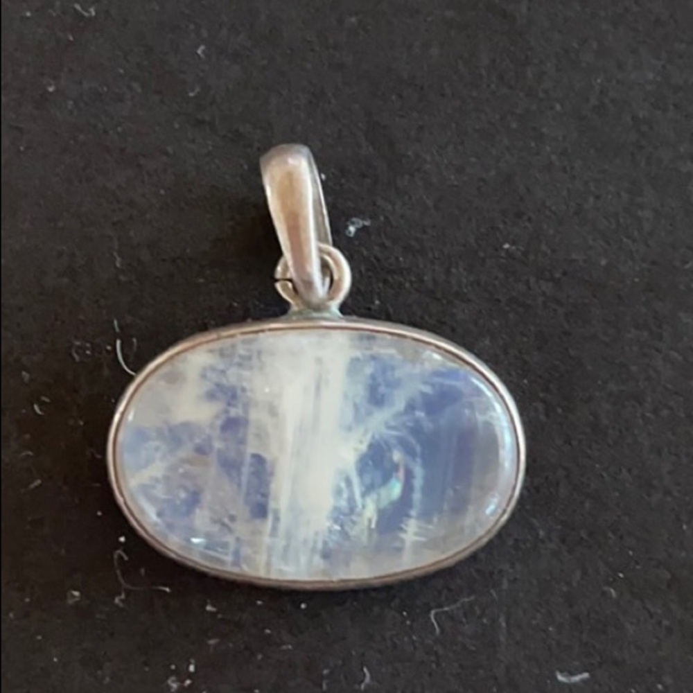 Pendant stamped silver